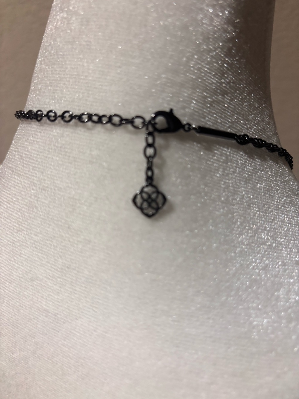 Kendra Scott Gunmetal Filigree Oval Tassel Necklace - Picture 2 of 5